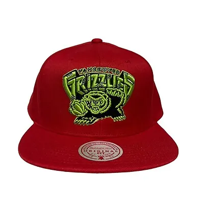 NEW! Mitchell & Ness Vancouver Grizzlies Classic Reserve Grinch Snapback Hat • $28.99