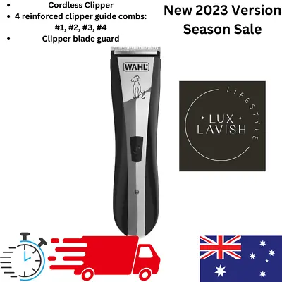 Wahl Lithium Ion Home Cordless Pet Clippers Rechargeable Dog Grooming Hair Kit • $122.07