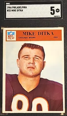 1966 Philadelphia #32 Mike Ditka Sgc 5 Ex Hof • $34.95