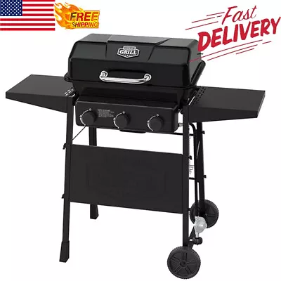 Camping BBQ 3 Burner Propane Gas Grill Portable Garden Party Outdoor Cooking US • $95