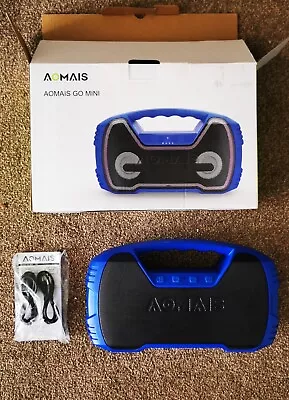 2 X Aomais Mini IPX7 Waterproof Bluetooth Speaker • £25