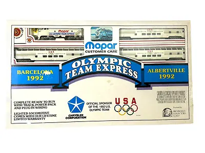 Bachmann HO Barcelona-Albertville 1992 Olympic Team Express Train Set - Sealed • $168.52