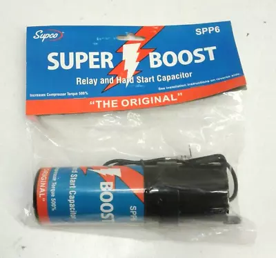 SUPCO SPP6 Super Boost Relay & Hard Start Capacitor 500% More Torque 277VAC Max • $11.49