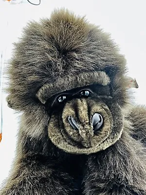 Vintage FAO SCHWARZ Gorilla Ape Monkey 24” Tall Jumbo Large Plush Stuffed Animal • $39.98