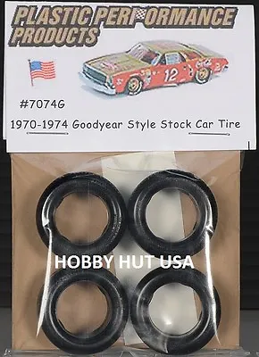 #7074G - 1970-1974 Goodyear Style 10  Stock Car Tires - PPP - 1/25 Scale - LQQK • $10.99