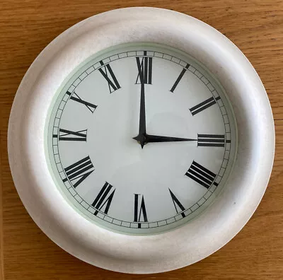 Wall Clock 11.5 Inches Roman Numerals Kitchen Lounge Etc • £6.99