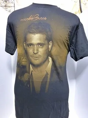 Womens MICHAEL BUBLE CRAZY LOVE Concert T Shirt XL Haven't Met You Yet World • £6.74