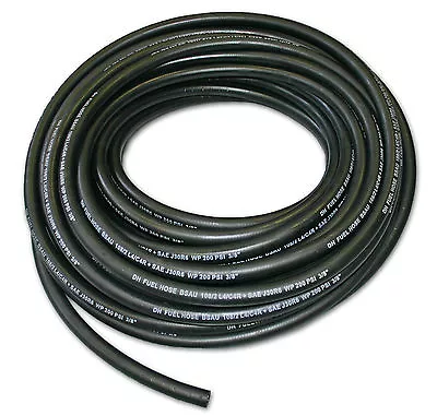 Rubber Reinforced Fuel Hose Engine Unleaded Petrol Diesel Oil Line Fuel Pipe E10 • £1.05