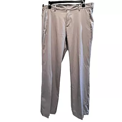 Adidas Mens Golf Pants Size 38 X 34 Light Gray Performance Stretch • $16