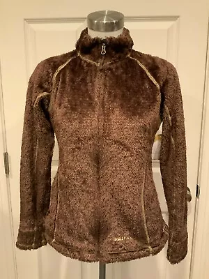 Marmot Brown Fuzzy Polartec Zip-Up Jacket Size Medium • $33.19