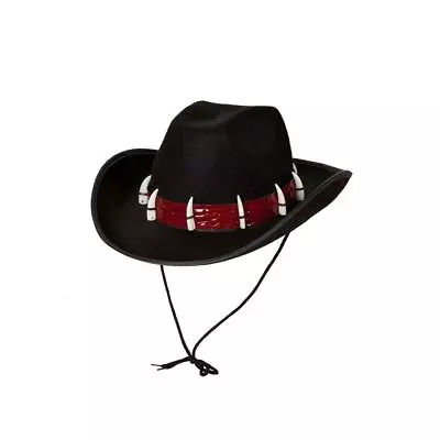 £8.99 • Buy Adventurer Hat Australian Explorer Hat With Faux Leather And Teeth Fancy Dress