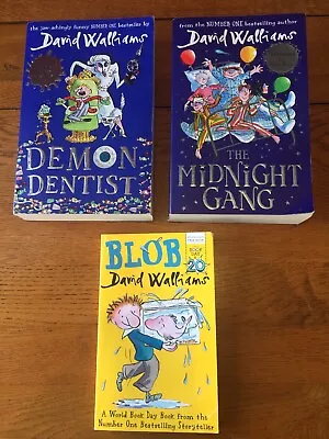 David Walliams Demon Dentist Midnight Gang & Blob Books • £3.99