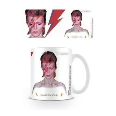 388096 David Bowie Aladdin Sane Design 300ml Ceramic Coffee Tea Mug Cup • £9.28
