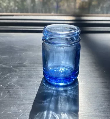 Beautiful Cobalt Blue Medicine Apothecary Glass Jar Vicks Vapor- No Lid/label • $5.25