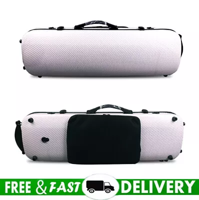 Mixed Carbon Fiber Violin 4/4 Hard Case Case Light Music Sheet Bag Back Straps • $130.12