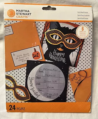 Martha Stewart Crafts Halloween Masquerade Invitations Makes 6 Cards New 2013 • $14.99