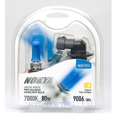 Nokya Arctic White HB4 9006 Headlight Fog Light Bulb 7000K Stage 2 Low Beam • $14.99