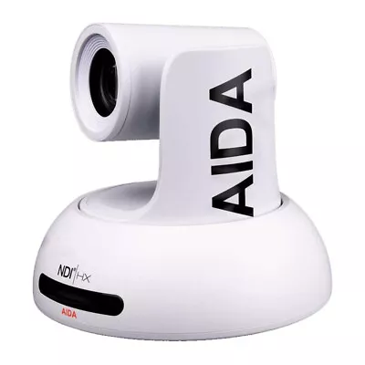 AIDA NDI HX FHD NDI/IP/HDMI PTZ 18X Zoom White Broadcast Camera (PTZ-NDI-X18W) • $795