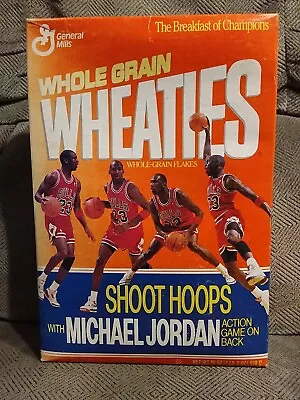 Shoot Hoops With Michael Jordan Full Box Wheaties Michael Jordan  Bulls • $20