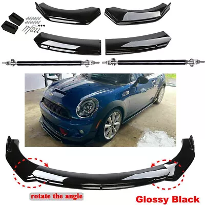 For Mini Cooper S R56 F56 Front Bumper Lip Body Kit Spoiler Splitter Gloss Black • $59.99