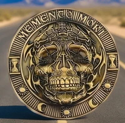 🔥Memento Mori Coin | Stoic Coin | EDC Worry Medallion | EDC Reminder Coins • $15.95