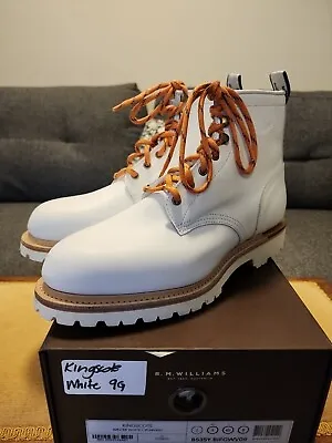 RM Williams Kingscote Boots Winter White Yearling Leather Size AU 9 RRP $595 • $300