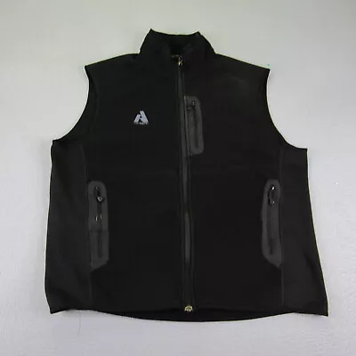 Eddie Bauer Vest Mens XL Black First Ascent Polartec Wind Pro Power Stretch ^ • $24.97