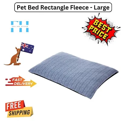 $13.90 • Buy NEW Comfortable Pet Dog Puppy Bed Rectangle Fleece Soft LARGE Size