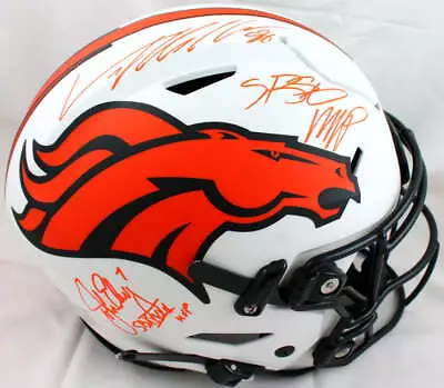 John Elway/Von Miller Autographed Denver Broncos F/S Lunar SpeedFlex Helmet W/SB • $1818.99