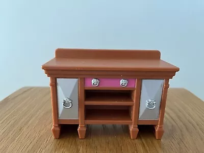 Fisher Price Loving Family Dolls House Dining Room Brown Buffet Sideboard 2008 • $12