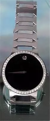 New Men's Movado Authentic Temo 0605903 0.75ct.aprx.custom Set Diamond Watch • $1199