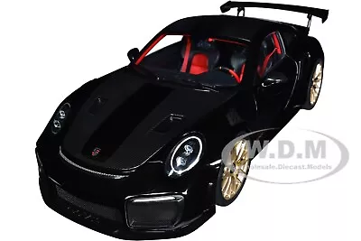 Porsche 911 (991.2) Gt2 Rs Weissach Package Black 1/18 Model Car Autoart 78186 • $219.99