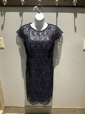 Women’s PATRA Crocheted Venise Lace Sheath Dress. Size 8. $198 NWOT Mother Bride • $44.95