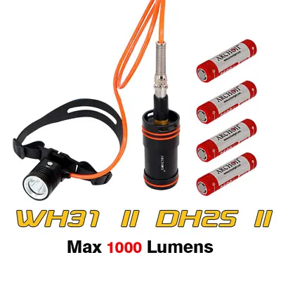 Archon WH31 II DH25 II LED 1000 Lumens Canister Diving Headlamp Flashlight Torch • $219.95