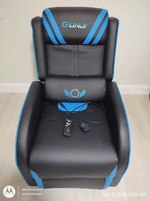 Massage Gaming Recliner PU Leather Chair With Footrest • $30