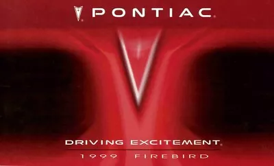 1999 Pontiac Firebird Owners Manual User Guide • $36.99