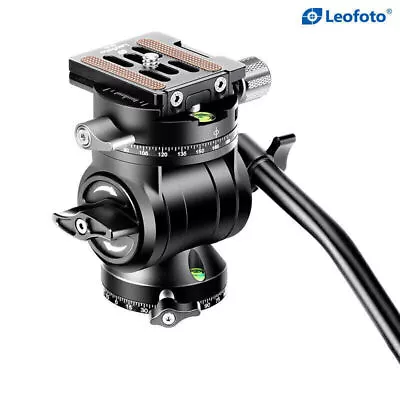 Leofoto BV-1R Mini Fluid Head Tripod Head With Panoramic Clamp / QR Plate • $75.60