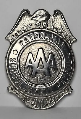 Vintage AAA School Safety Patrol Patrolman Badge Grammes Allentown PA • $16.88