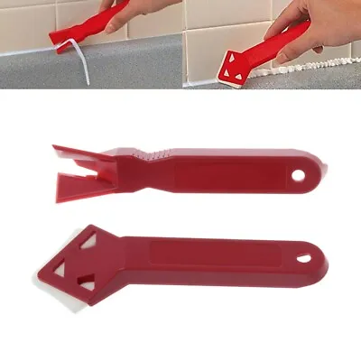 £3.95 • Buy Silicone Glass Cement Scraper Tool Caulking Finishing Sealant Grout Remover