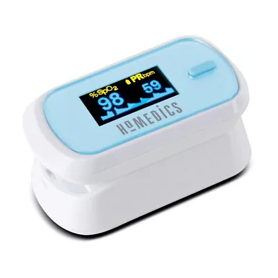 HoMedics Fingertip Pulse Oximeter -  Oxygen Saturation Meter Easy Read & Use • £8.50