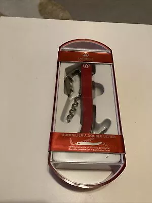 Laguiole Evolution Sommelier Waiter's Corkscrew Empire Red Handle New Sealed • £50