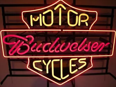 Motorcycles Motorcycle Garage 20 X16  Neon Light Sign Lamp Beer Bar Wall Decor • $130.79