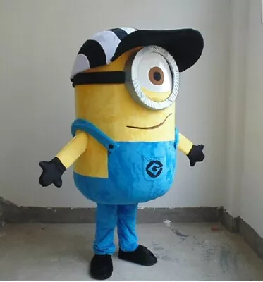 One Eye Minion Carl Cap Mascot Adult Birthday Halloween Dress Full Costume • $250