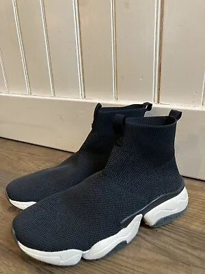 Zara Sock Sneaker Womens Size 8.5 Black Boot • $35