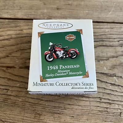 Hallmark Miniature Ornaments 1948 Panhead Miniature Harley Davidson Motorcycle • $7.75