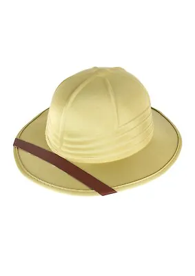 Adults Safari Jungle Hat Zoo Explorer Hunter Men Fancy Dress Costume Accessory • £7.99