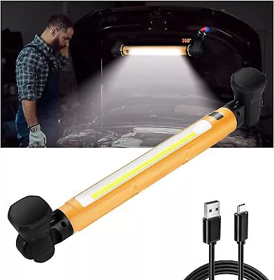 Cordless Underhood Work Light Bar Rotating Magnetic Base Battery Powered W/ Hook • $49.59