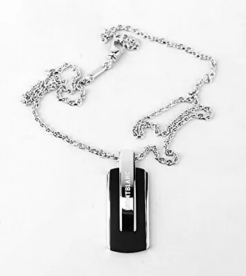 Montblanc Sterling Silver & Titanium PU Necklace Pendant 103137 Germany New Box • $325