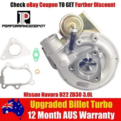 Upgraded Billet HT12-19B  Turbo For Nissan Navara D22 ZD30 3.0L 14411-9S000 • $409