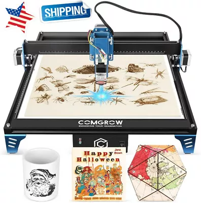 Us Comgo Z1 Desktop Compressed Laser Cutter Engraving Diy Machines 5w Ld+fac=40w • $169